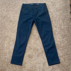 AG Adriano Goldschmied Navy Cigarette Leg Jeans